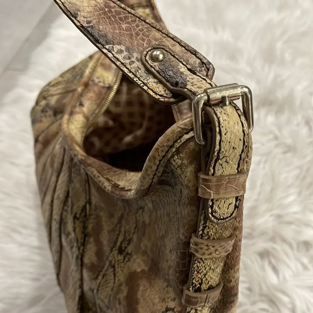 𝅺Jessica Simpson Faux Leather Reptile Print Hobo Bag